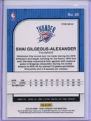 2019-20 Hoops Premium Shai Gilgeous-Alexander Laser