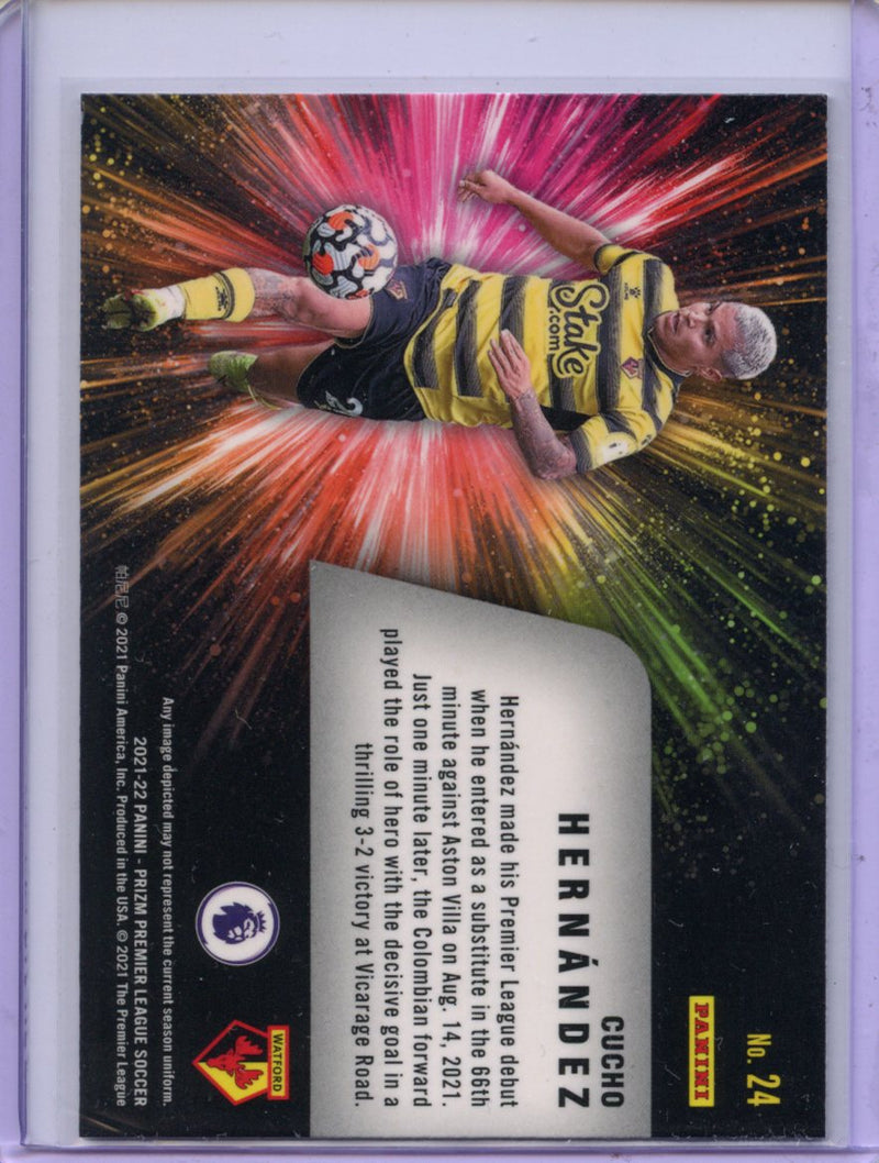 2021-22 Prizm Premier League Cucho Hernandez Fireworks