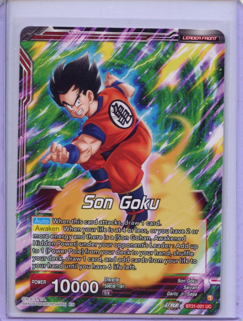 Son Goku, for the Sake of Family - Wild Resurgence BT21-001 UC Foil