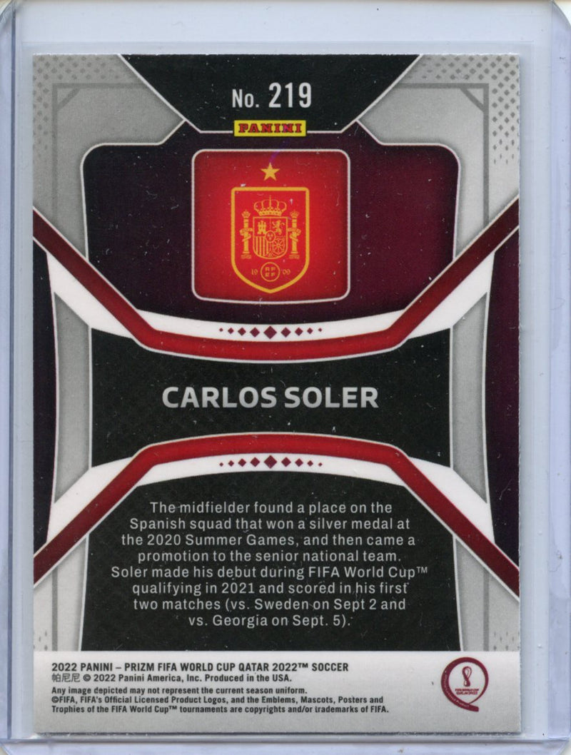 2022 Panini Prizm FIFA World Cup Qatar Carlos Soler