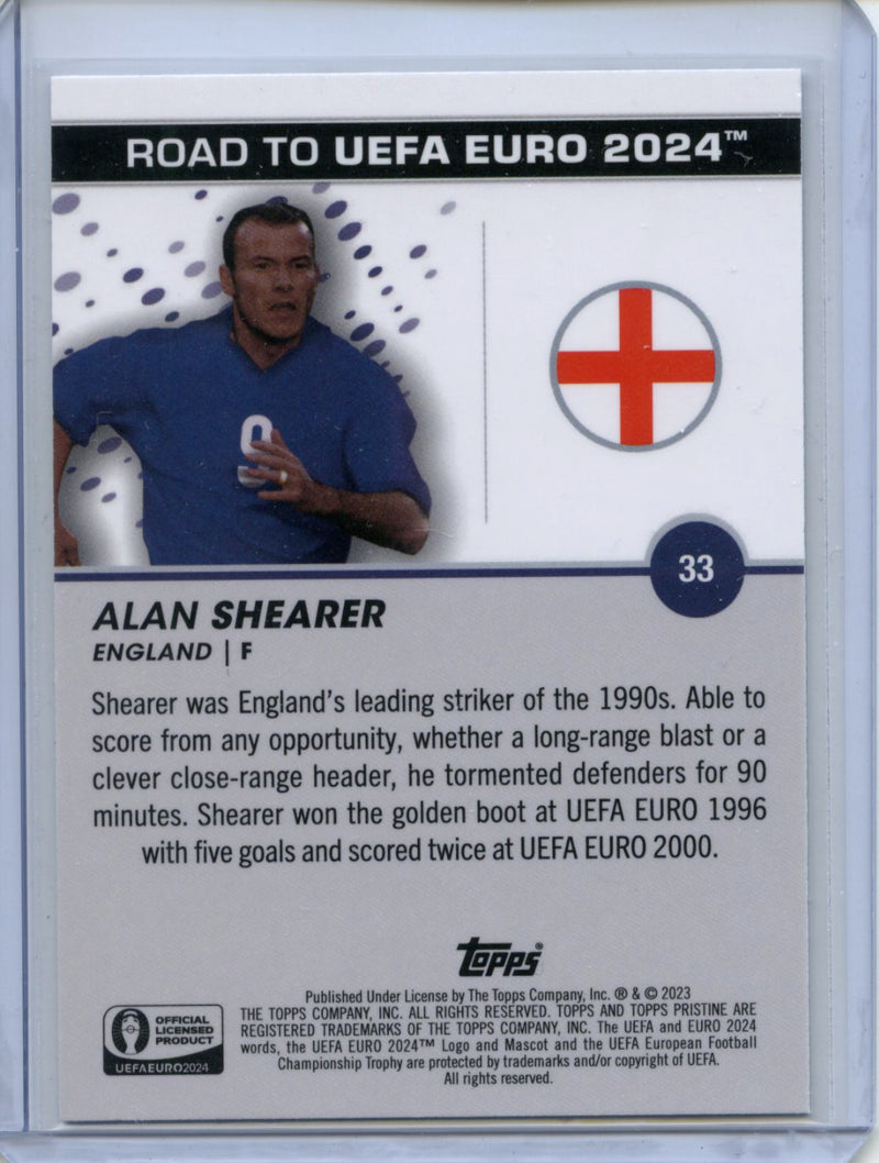 2023-24 Topps Pristine Road To Euro Alan Shearer