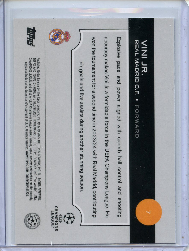 2024-25 Topps Chrome UEFA Club Comps Vini Jr Wave