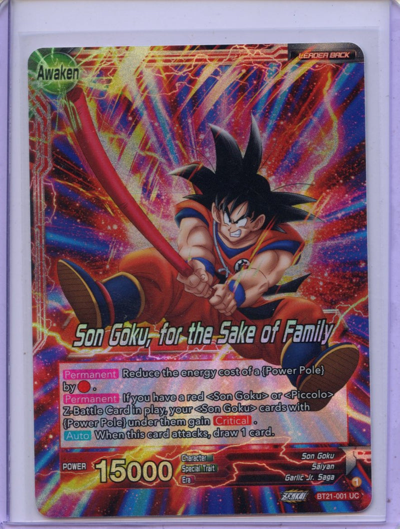 Son Goku, for the Sake of Family - Wild Resurgence BT21-001 UC Foil