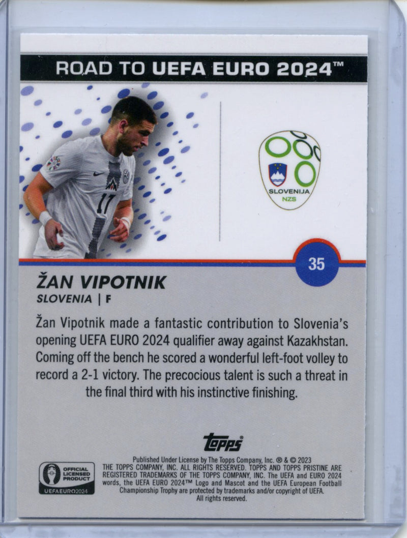 2023-24 Topps Pristine Road To Euro Zan Vipotnik