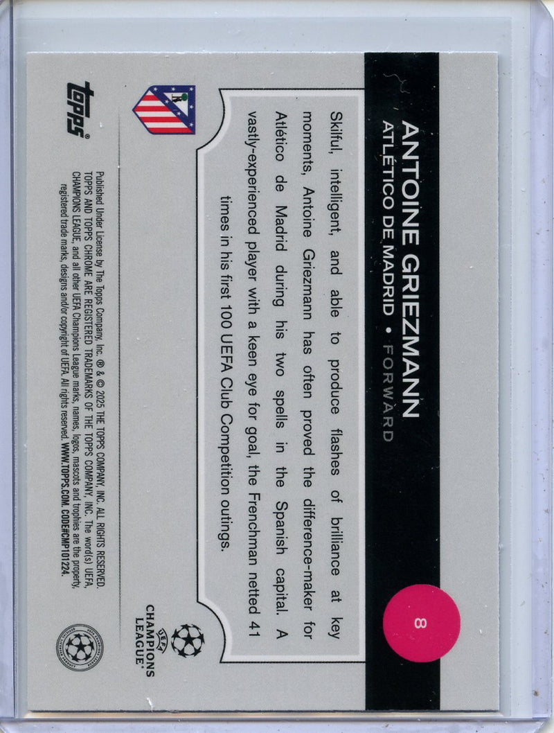 2024-25 Topps Chrome UEFA Club Comps Antoine Griezmann Wave