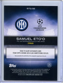 2025-26 Topps Chrome UEFA Club Comps Samuel Eto’o Road To Glory Autographs Purple 52/75