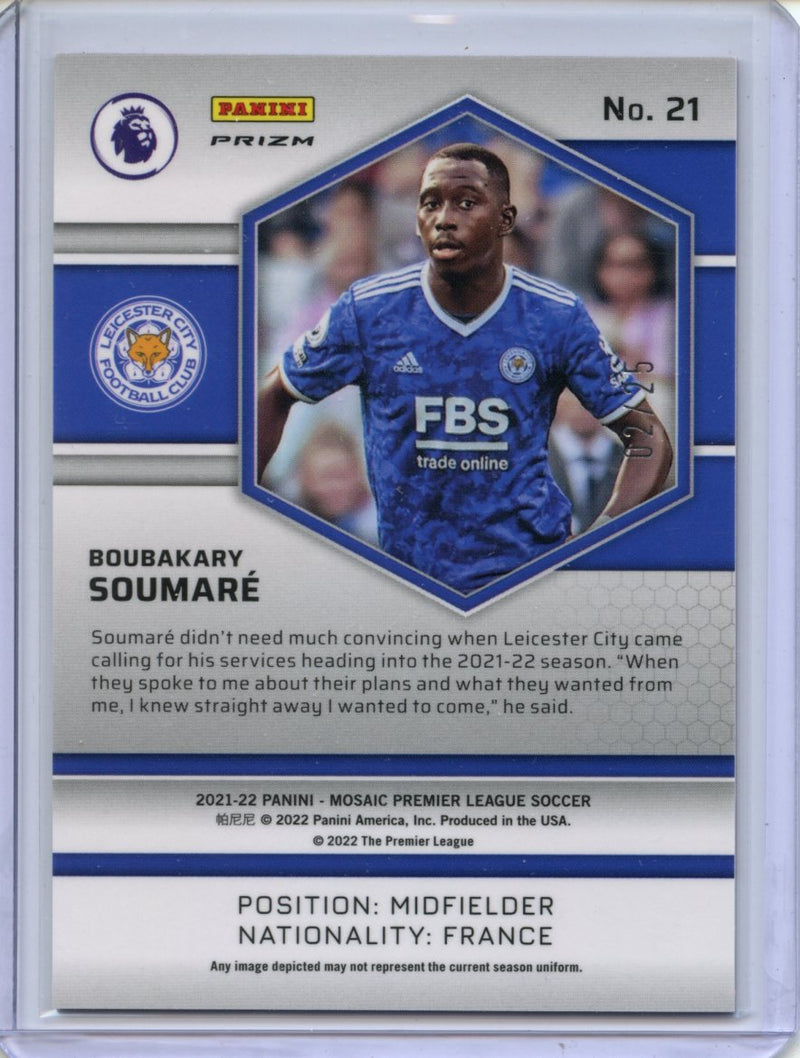 2021-22 Panini Mosaic EPL Boubakary Soumare Pink Mosaic 2/25