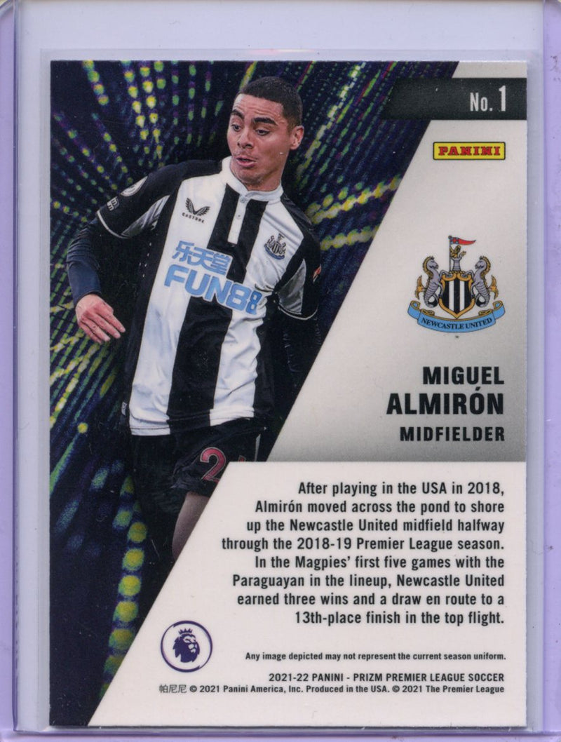 2021-22 Panini Prizm Premier League Miguel Almiron Instant Impact