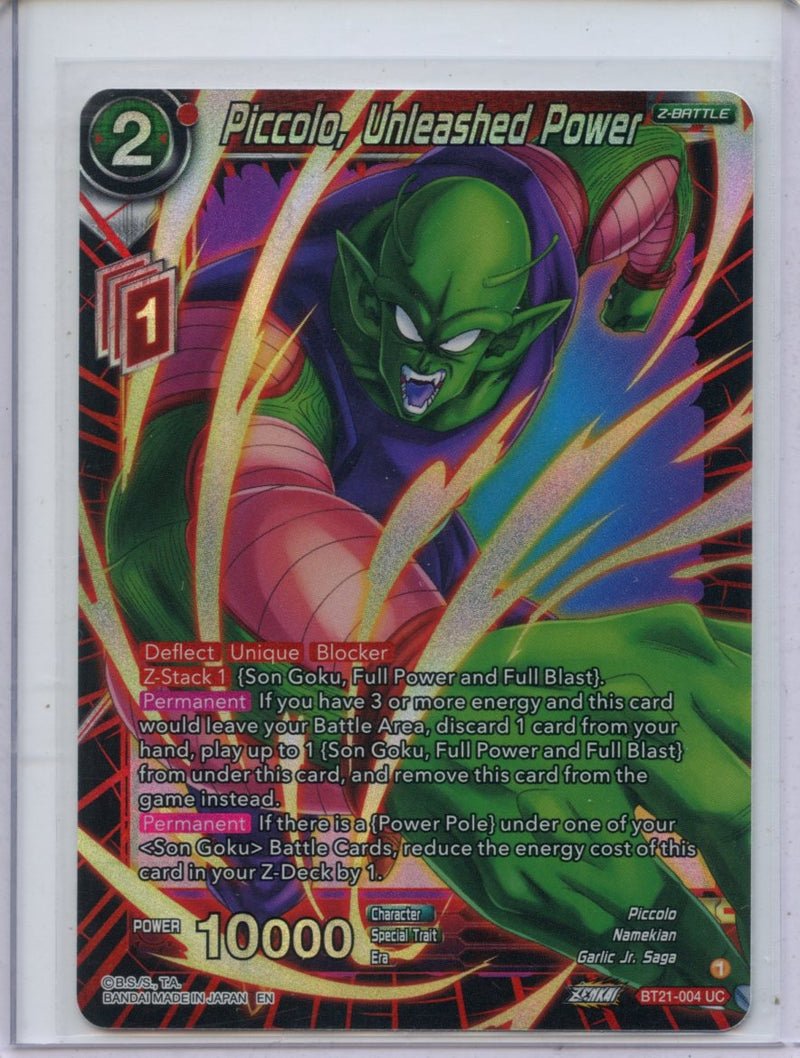 Piccolo, Unleashed Power - Wild Resurgence BT21-004 UC Foil