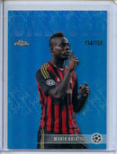 2025-26 Topps Chrome UEFA Club Comps Mario Balotelli Silenced Blue 134/150