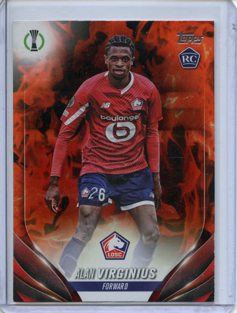 2023-24 Topps UEFA CC Alan Virginius Inferno Foil