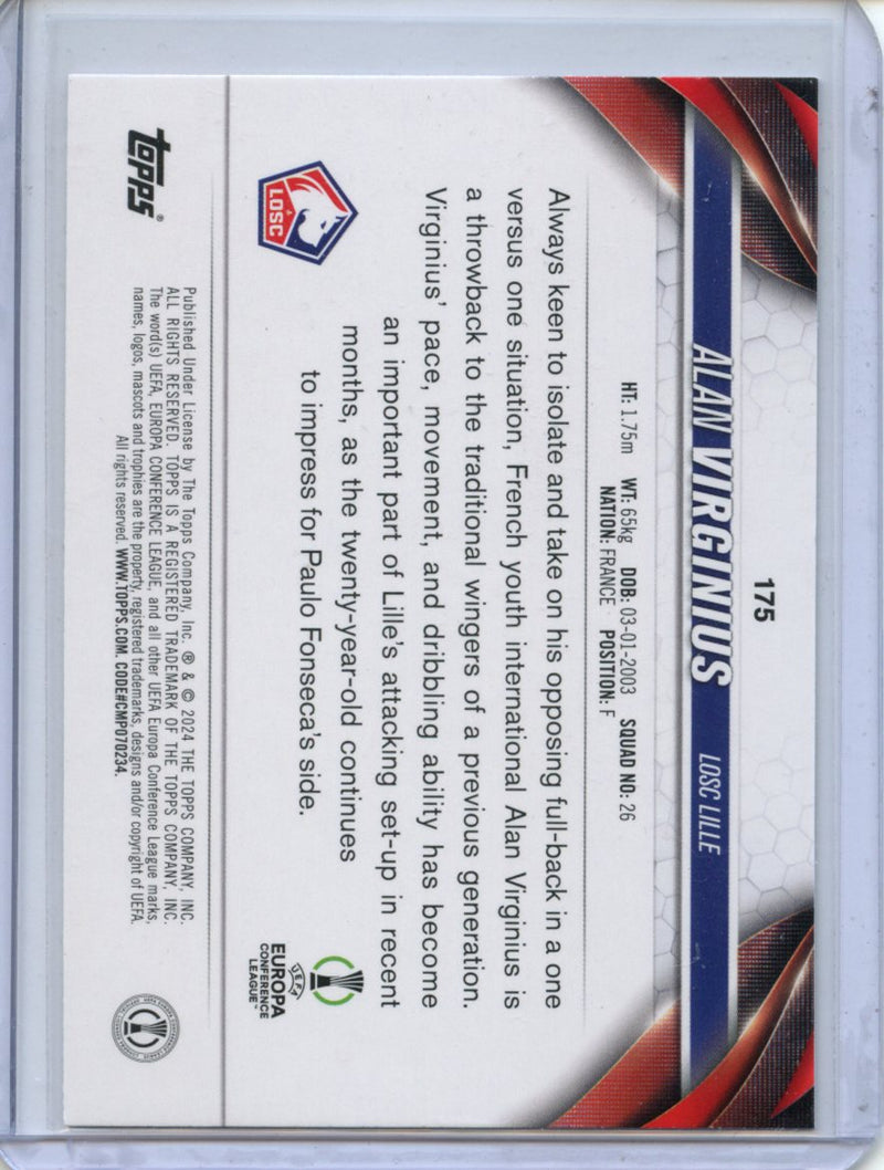 2023-24 Topps UEFA CC Alan Virginius Inferno Foil