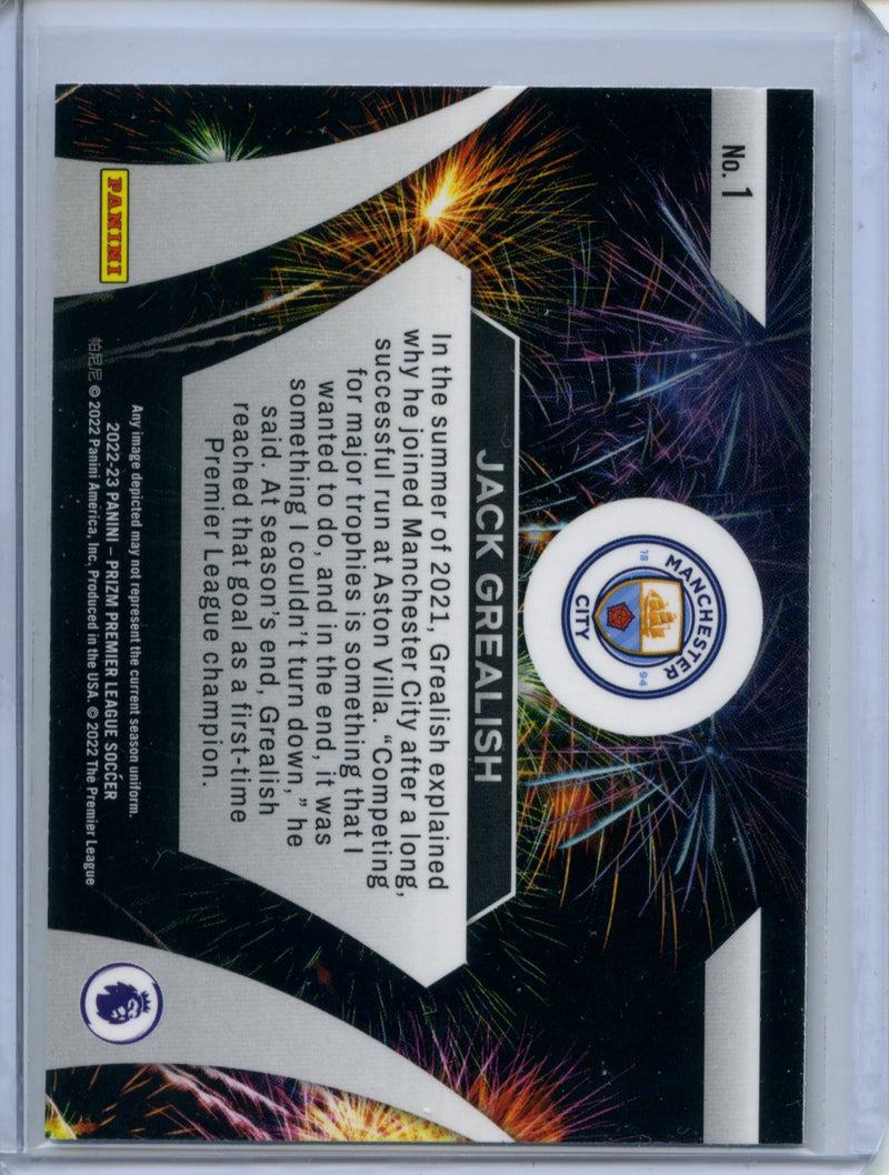 2022-23 Panini Prizm Premier League Jack Grealish Fireworks