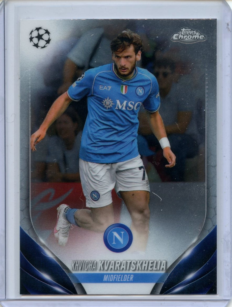 2023-24 Topps Chrome UEFA Khivcha Kvaratskhelia