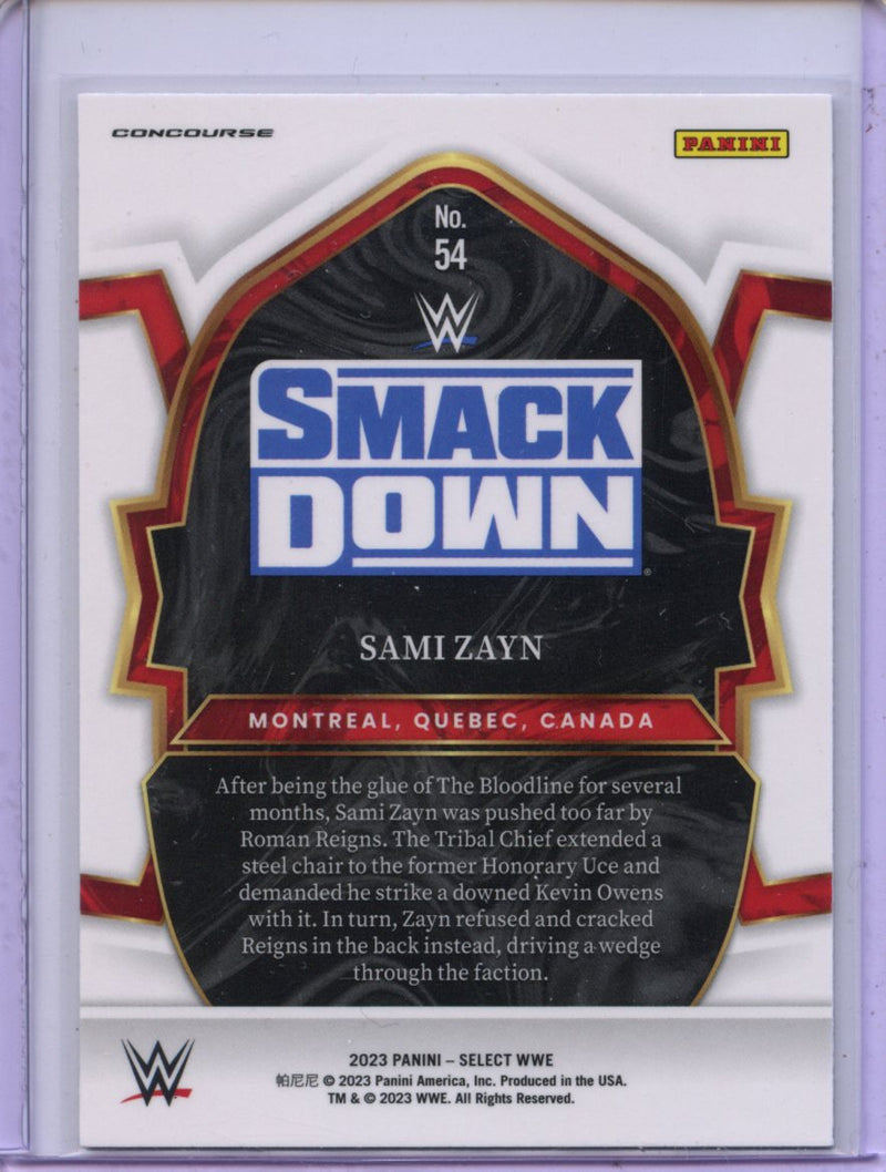 2023 Panini Select WWE Sami Zayn Concourse