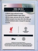 2025-26 Topps Finest UEFA Virgil van Dijk