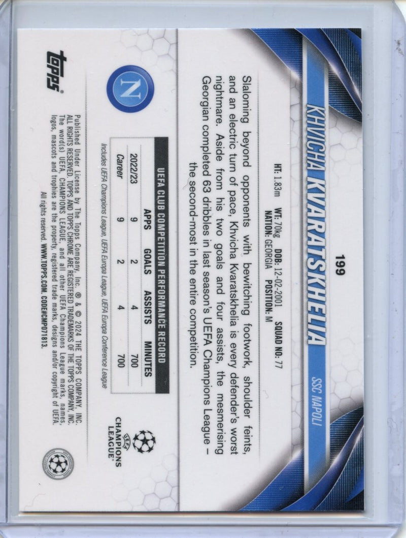 2023-24 Topps Chrome UEFA Khivcha Kvaratskhelia