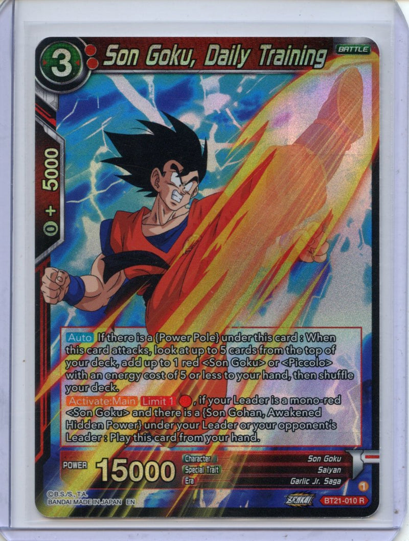 Son Goku, Daily Training - Wild Resurgence BT21-010 R Foil