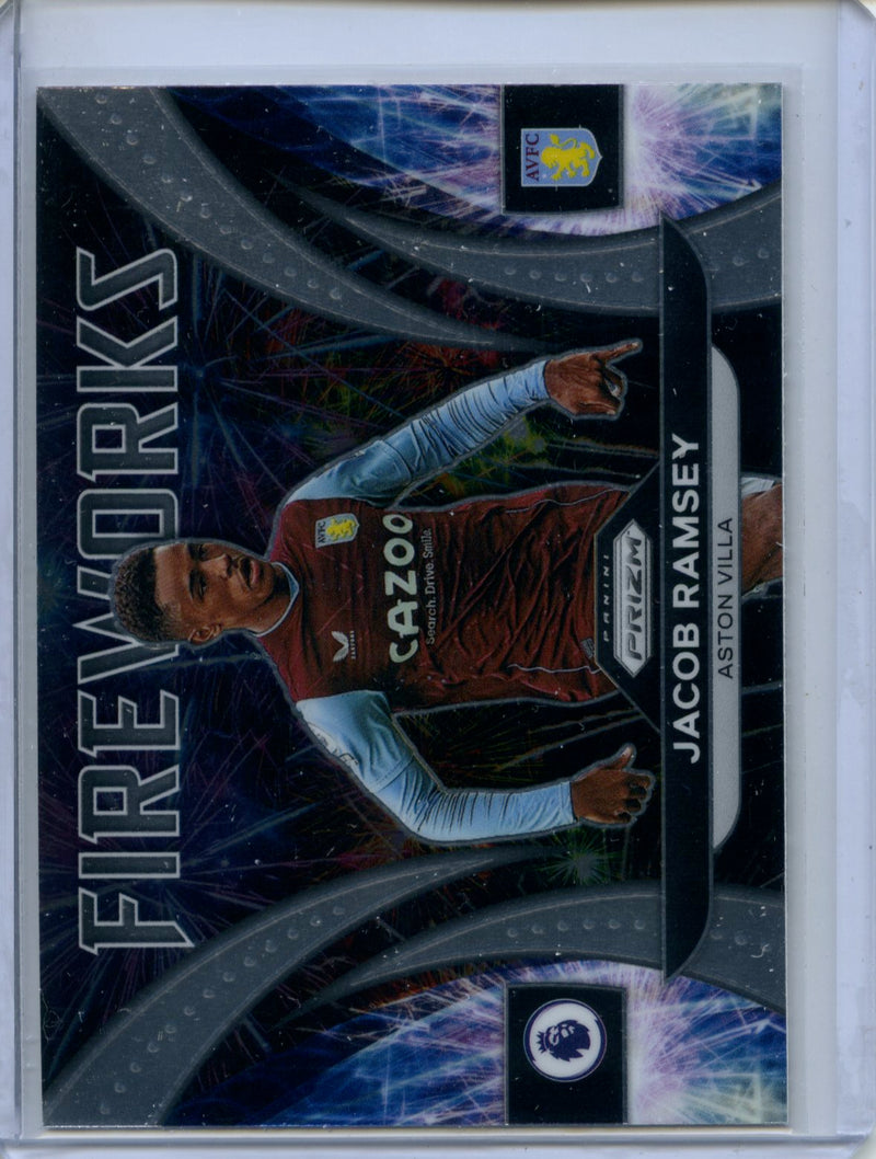 2022-23 Panini Prizm Premier League Jacob Ramsey Fireworks