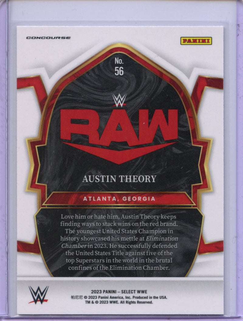 2023 Panini Select WWE Austin Theory Concourse