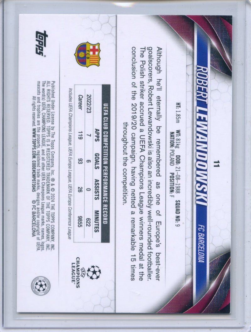 2023-24 Topps UEFA CC Jade Edition Robert Lewandowski