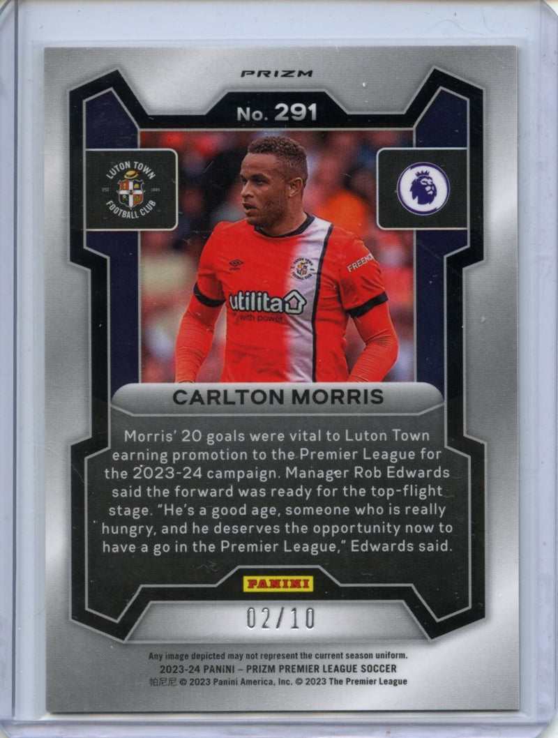 2023-24 Prizm Premier League Carlton Morris Breakaway Gold 2/10