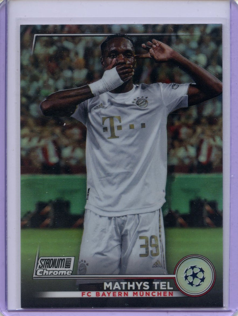 2022-23 Topps Stadium Club Chrome UEFA Club Competitions Mathys Tel Refractor