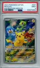 2023 Pokemon Scarlet & Violet Paldea Evoled ETB Pikachu SVP027 PSA 9