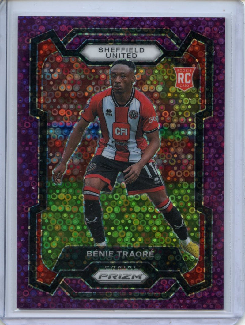 2023-24 Prizm Premier League Benie Traore Purple Breakaway 24/25