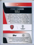 2025-26 Topps Chrome UEFA Club Comps Ethan Nwaneri Aqua Lava 118/199