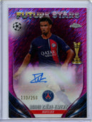 2023-24 Topps Chrome UEFA Warren Zaire-Emery Pink Shimmer Autograph 133/250