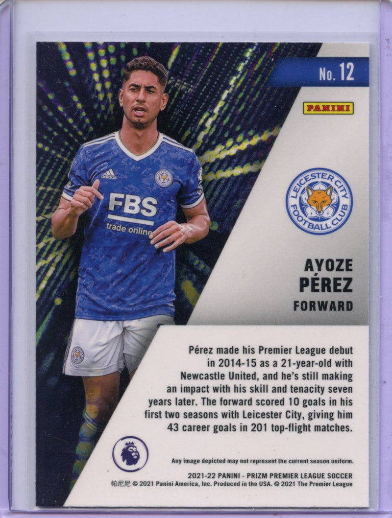 2021-22 Panini Prizm Premier League Ayoze Perez Instant Impact