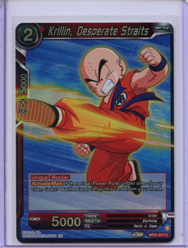 Krillin, Desperate Straits - Wild Resurgence BT21-017 C Foil