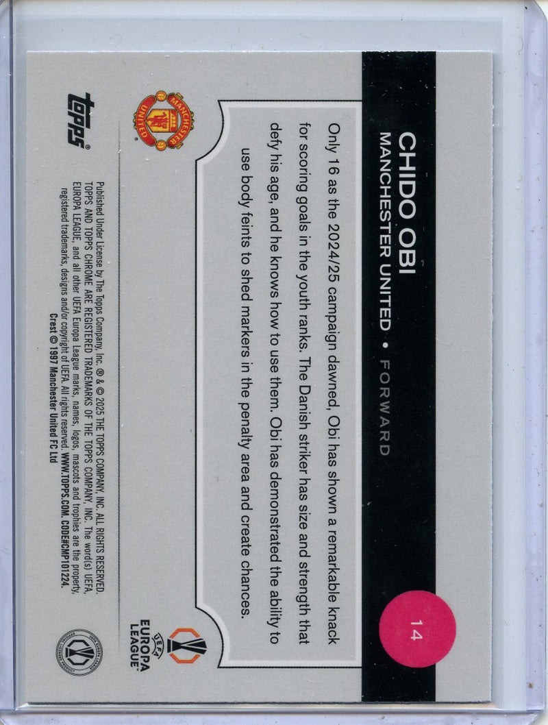 2024-25 Topps Chrome UEFA Club Comps Chido Obi Wave
