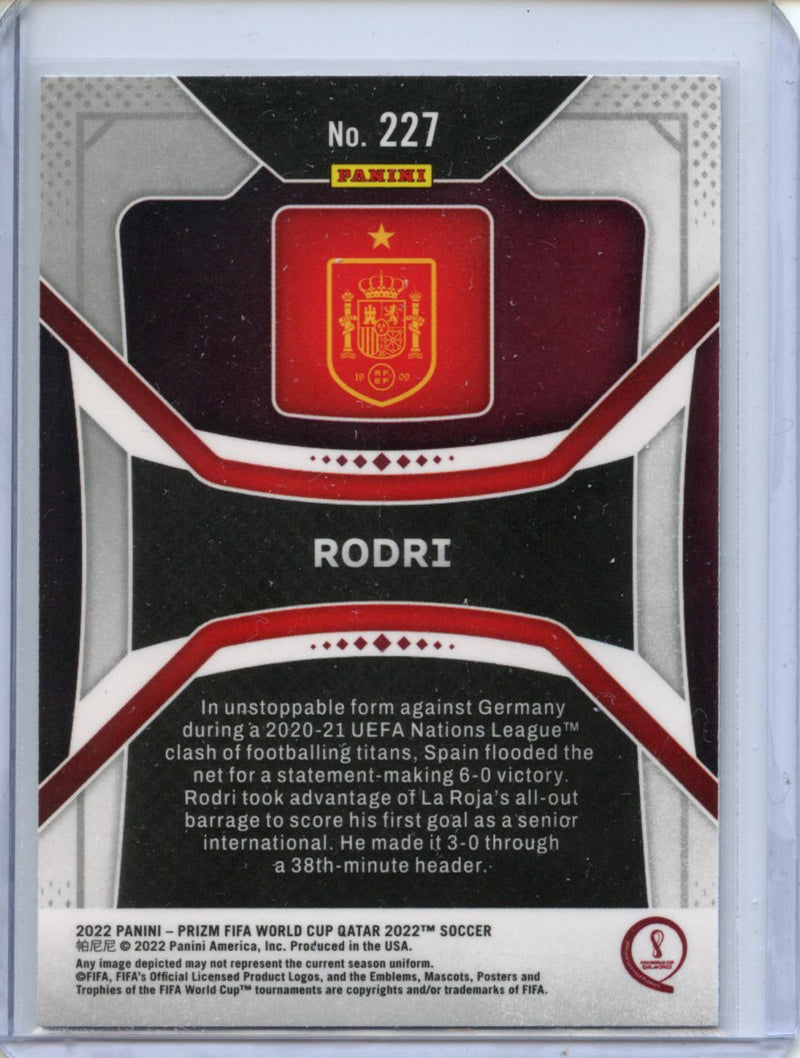 2022 Panini Prizm FIFA World Cup Qatar Rodri