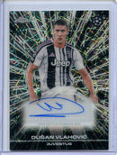 2025-26 Topps Chrome UEFA Club Comps Dusan Vlahovic Black Lazer Autographs