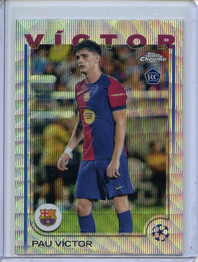 2024-25 Topps Chrome UEFA Club Comps Pau Víctor Wave