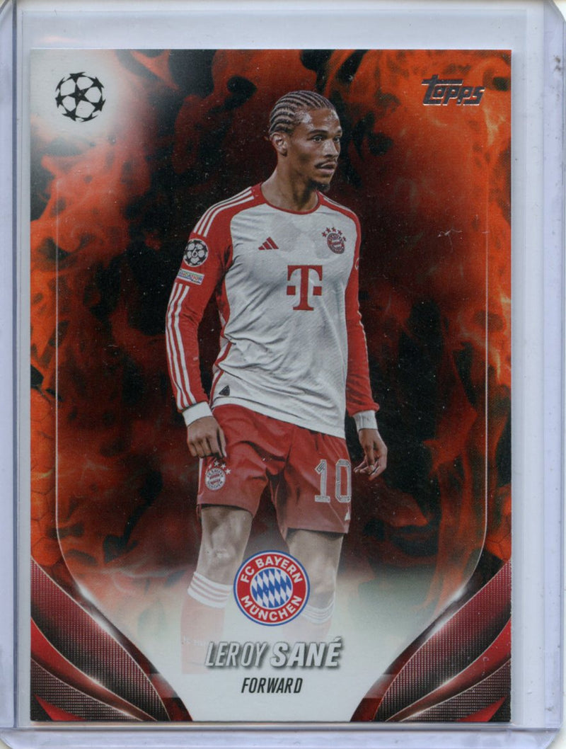 2023-24 Topps UEFA CC Leroy Sane Inferno Foil