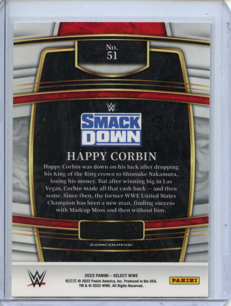 2022 Panini Select WWE Happy Corbin Concourse