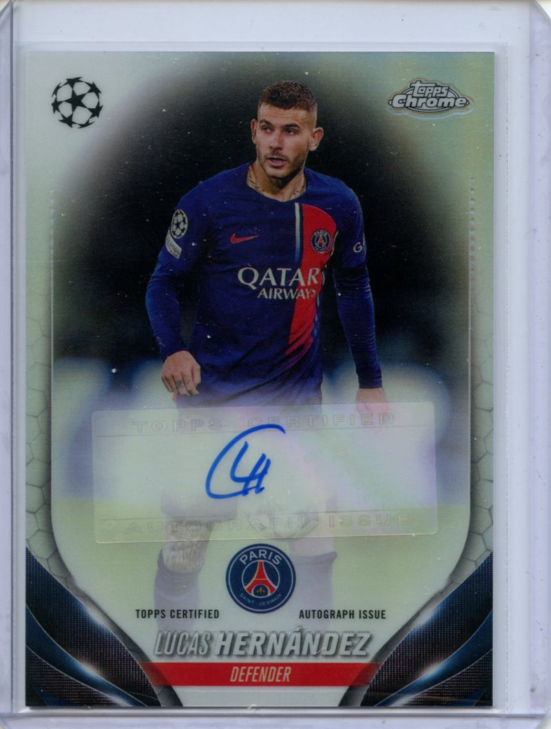 2023-24 Topps Chrome UEFA Lucas Hernandez Autograph
