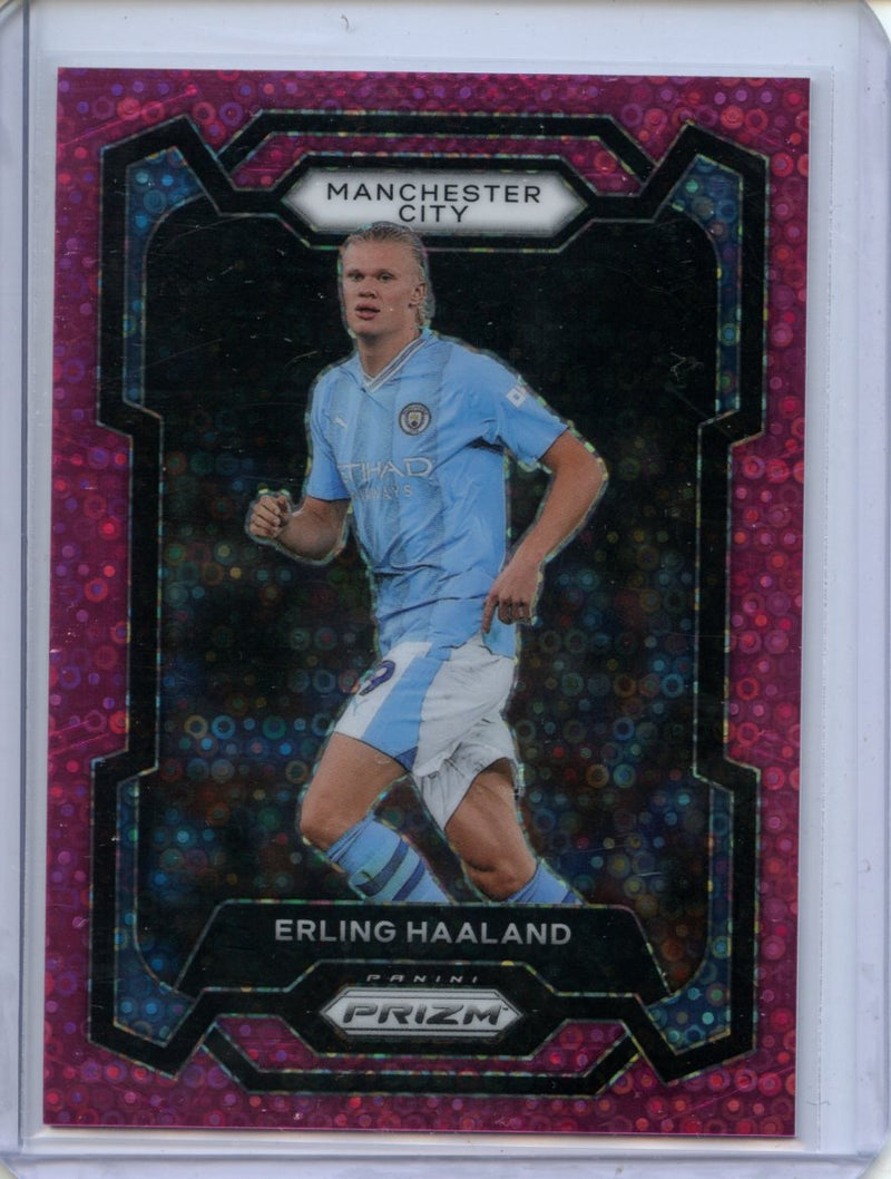 2023-24 Prizm Premier League Erling Haaland Pink Breakaway 51/149