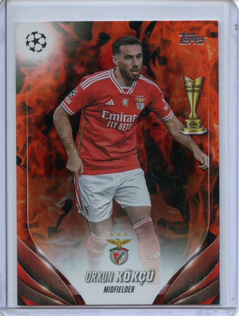2023-24 Topps UEFA CC Orkun Kokcu Inferno Foil