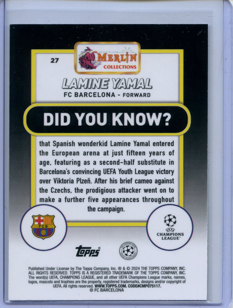 2023-24 Topps Merlin UEFA Lamine Yamal