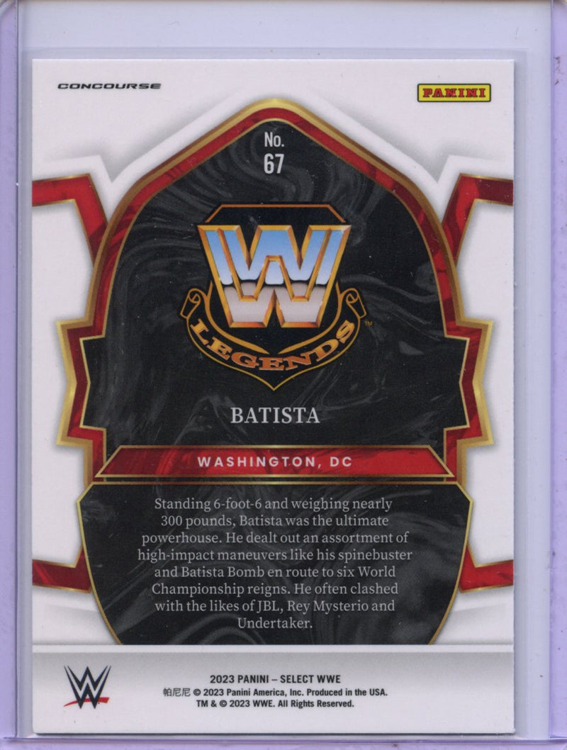 2023 Panini Select WWE Batista Concourse