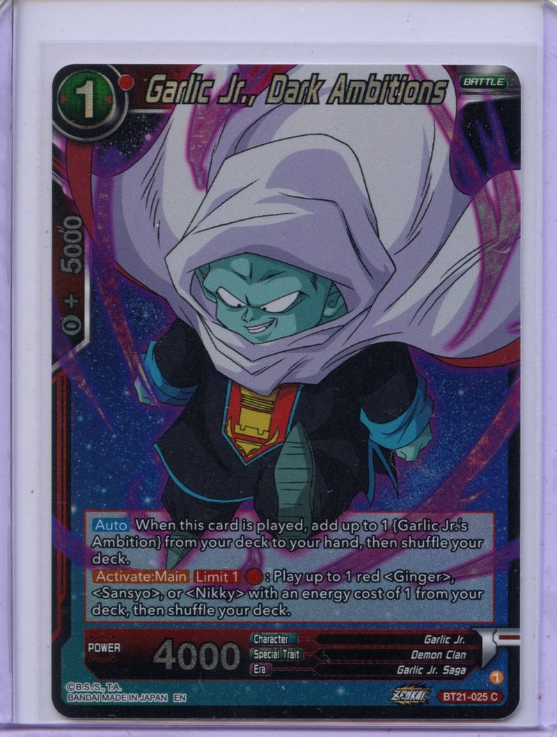 Garlic Jr., Dark Ambitions - Wild Resurgence BT21-025 C Foil