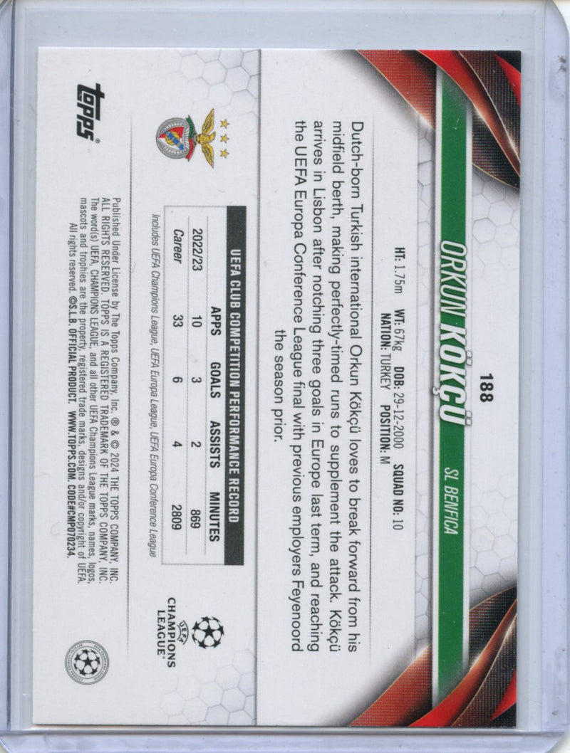 2023-24 Topps UEFA CC Orkun Kokcu Inferno Foil
