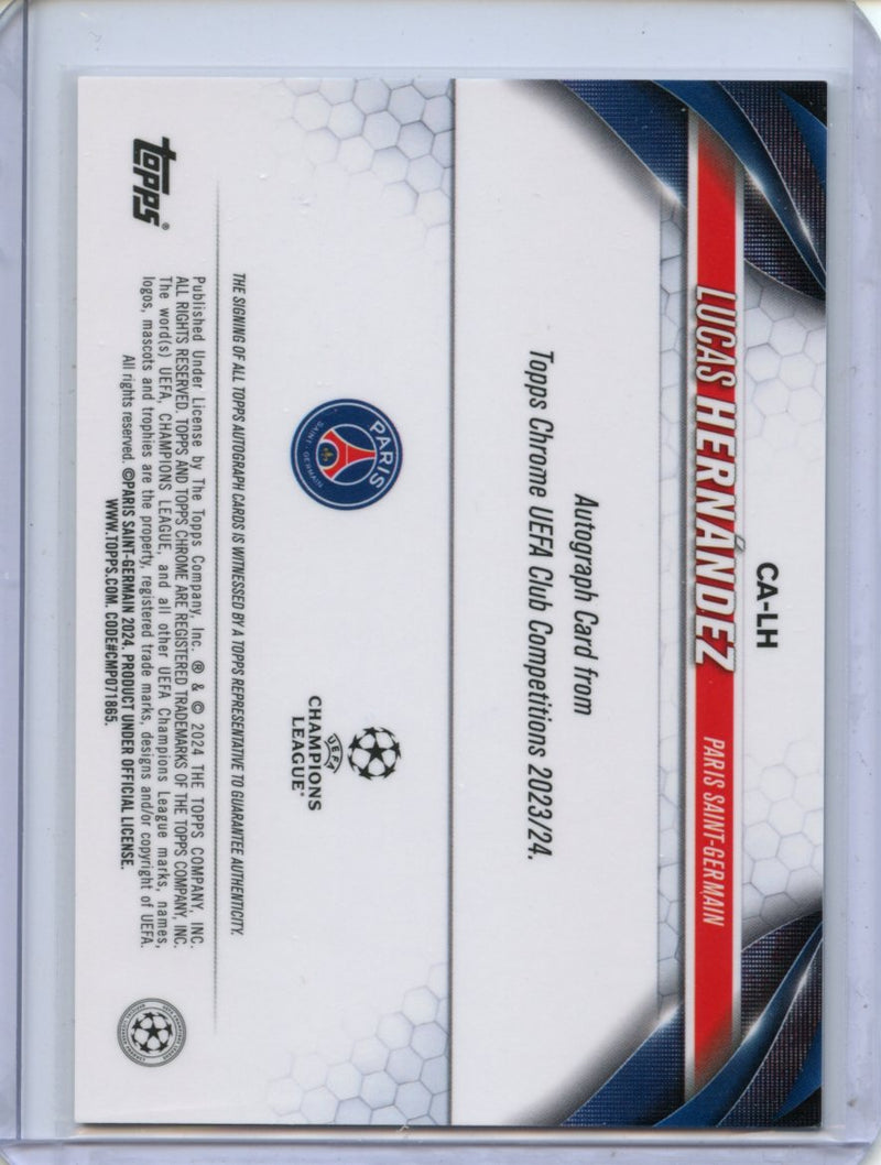 2023-24 Topps Chrome UEFA Lucas Hernandez Autograph