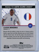 2023-24 Topps Pristine Road To Euro Karim Benzema