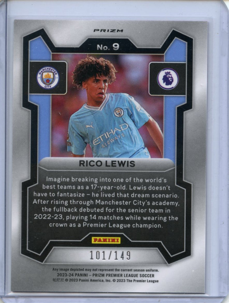 2023-24 Prizm Premier League Rico Lewis Pink Breakaway 101/149