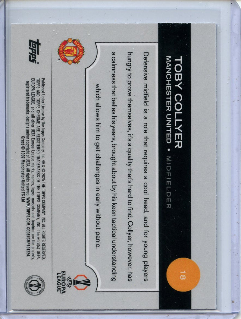 2024-25 Topps Chrome UEFA Club Comps Toby Collyer Wave